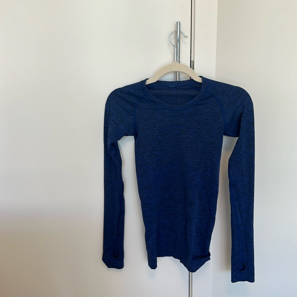 Blue Lululemon long sleeve